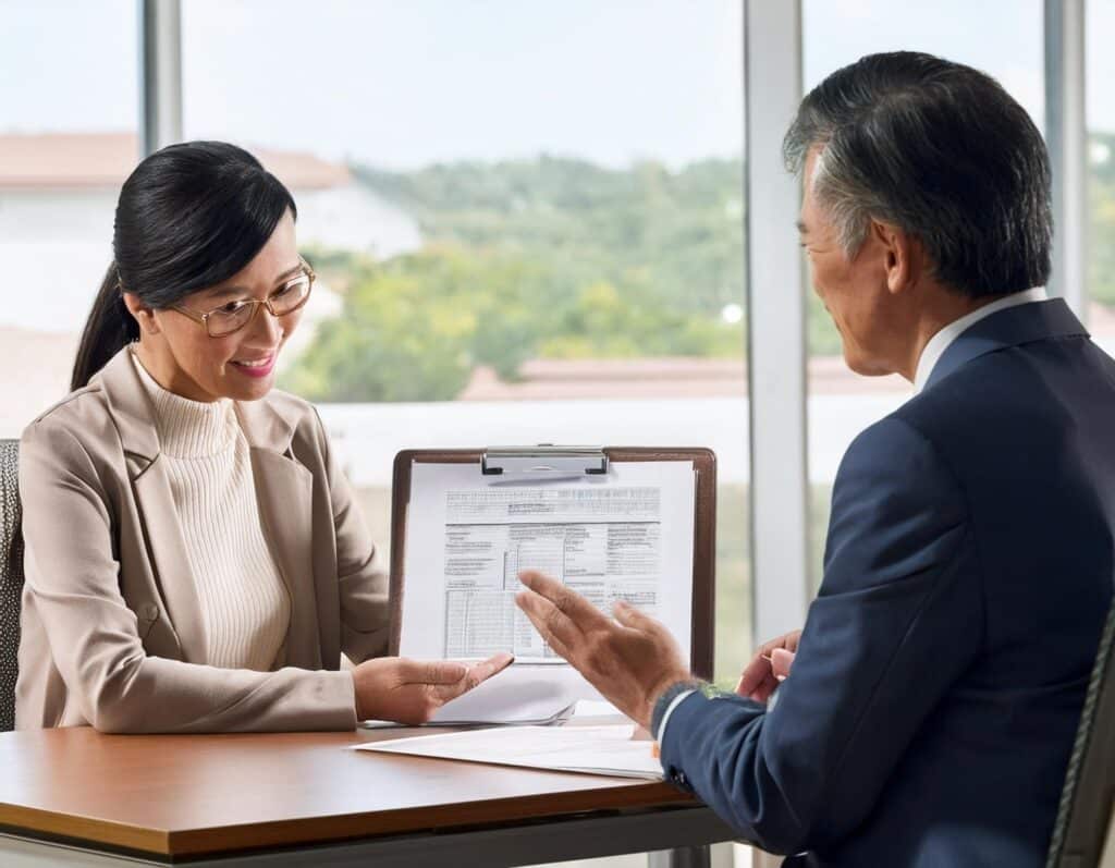 Individuals discussing 401k planning strategies with a financial advisor from MyStages.