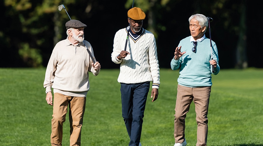 Couple enjoying time together in retirement